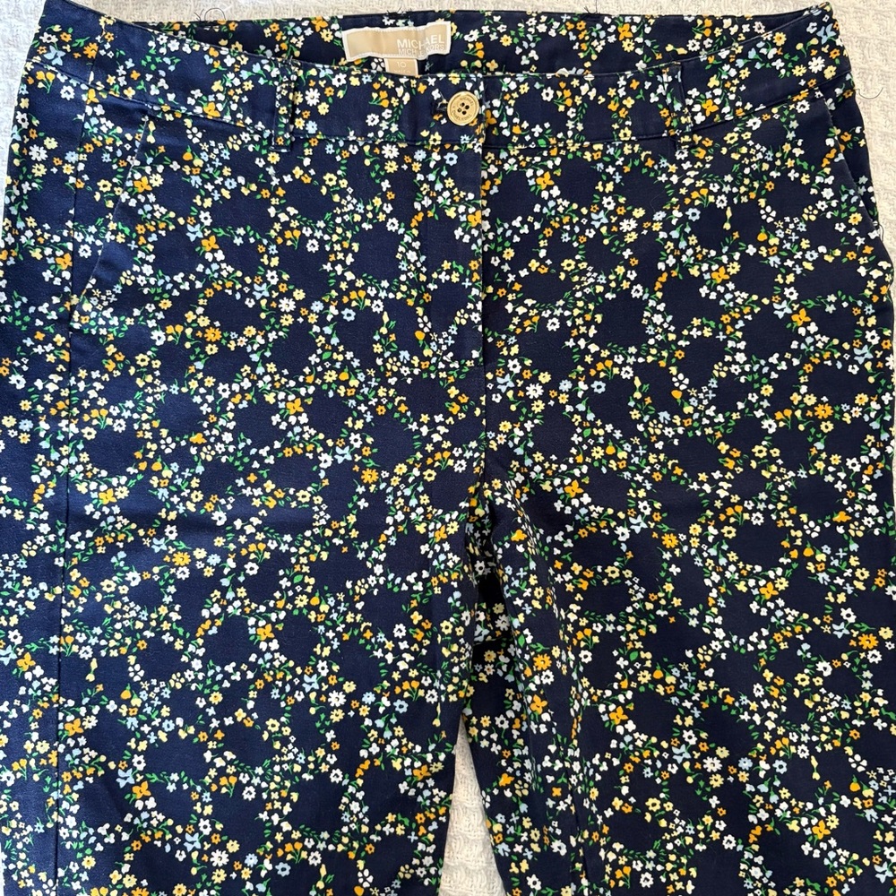 Michael Michael Kors Floral Cropped Pants Size 10